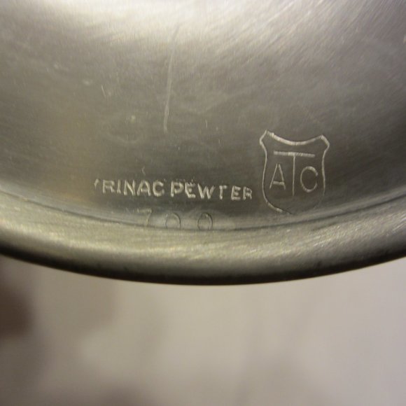 VTG ATC TRINAC PEWTER CANDLESTICKS #700 - Picture 5 of 5